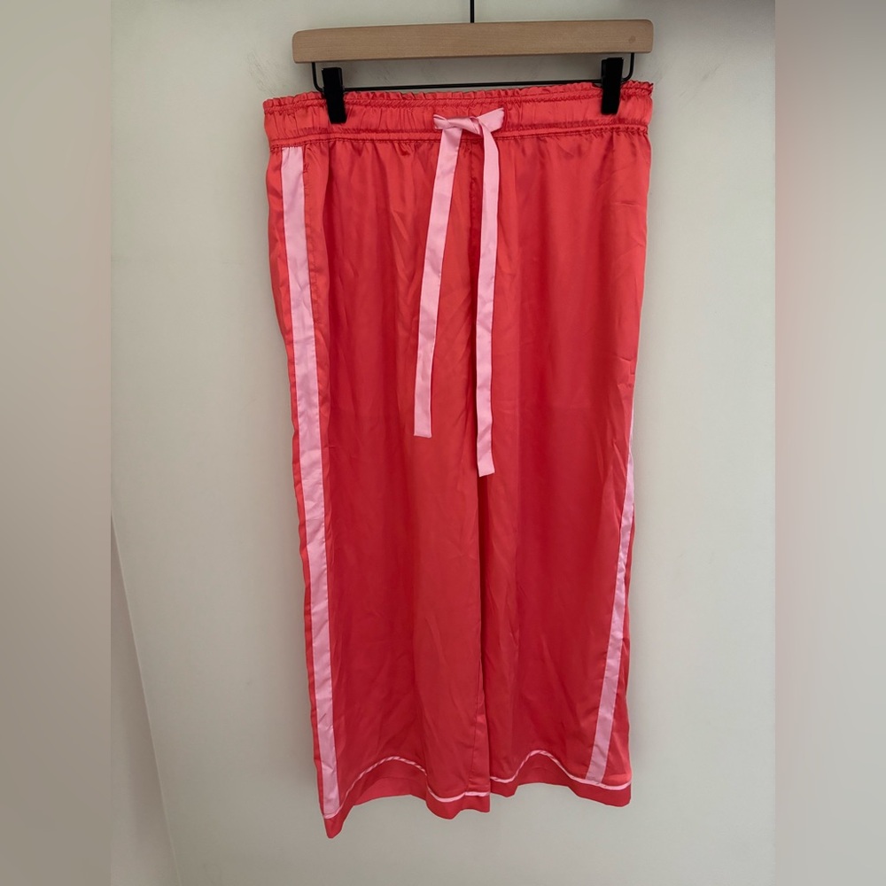 NWT Mersea Nuit Satin Sailors Pajama Set Medium in Sunset - Picture 6 of 11